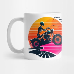 Skeleton Riding Mug